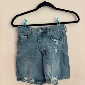 Women's Distressed Denim Jean Shorts
